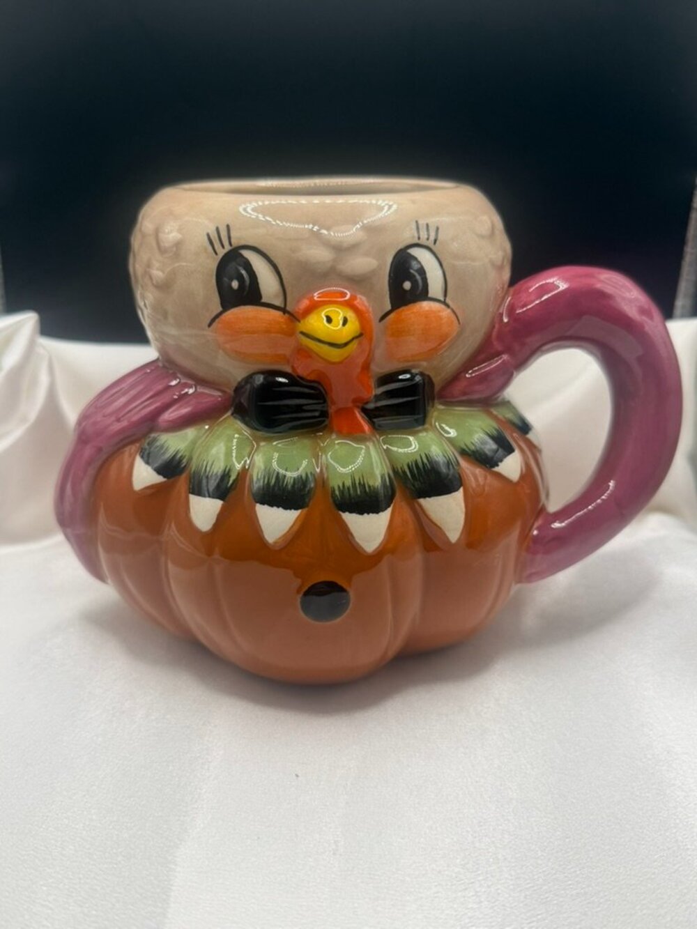 BRAND NEW Johanna Parker Turkey Mug Harvest Thanksgiving